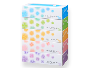 上山製紙製 しろくまBOXティッシュ